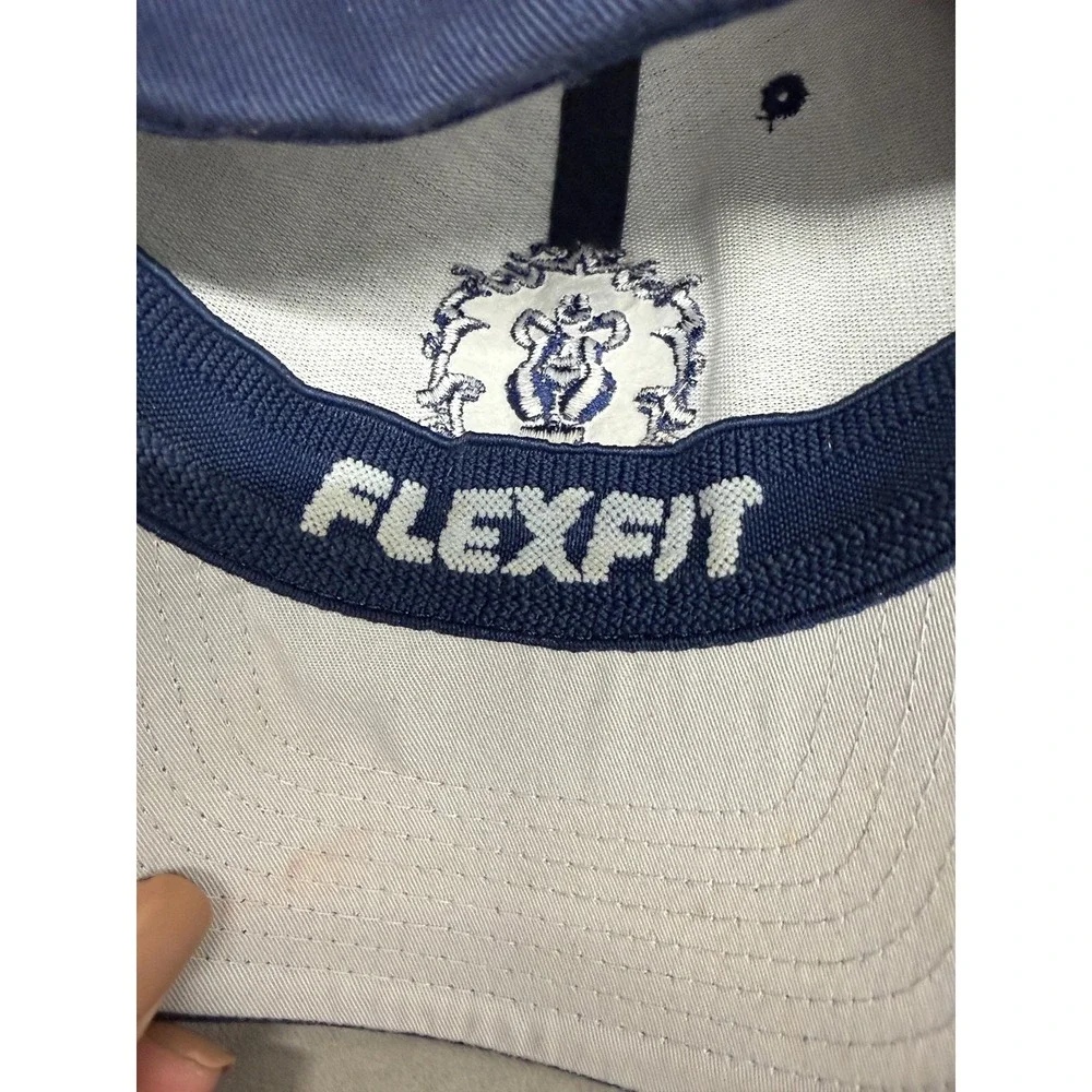 World Of Warcraft Alliance Flexfit Hat L-XL Blizzard JINX Navy Blue Logo Cap